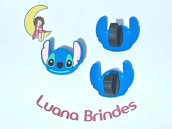 Pins para Cadarço Stitch Emborrachado Pacote com 6 Unidades