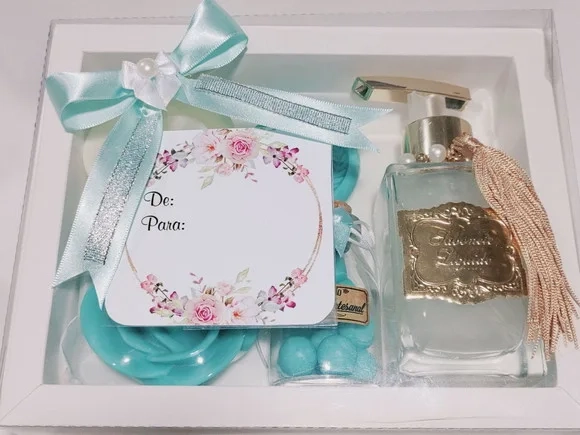 Presente de Aniversário, Sabonete Líquido Luxo com Sabonetes
