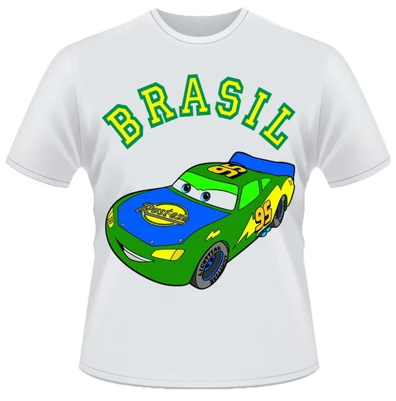 Camiseta Cars Carros Brasil