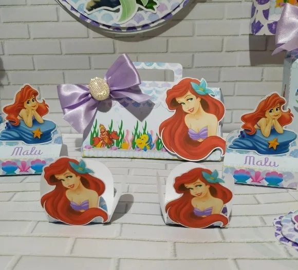 Kit 60 Lembrancinhas Ariel