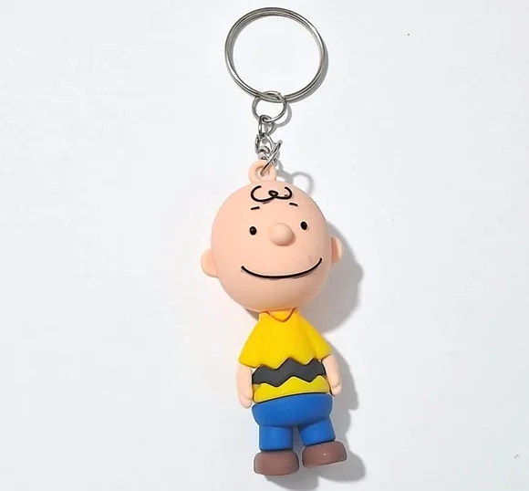 Chaveiro Charlie Brown Emborrachado Pacotes com 2 Unidades