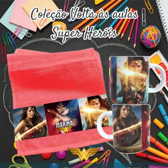 Kit Toalhinha com Garrafa Personalizada