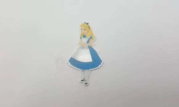 Aplique da Alice em Acrílico Uv com 5cm
