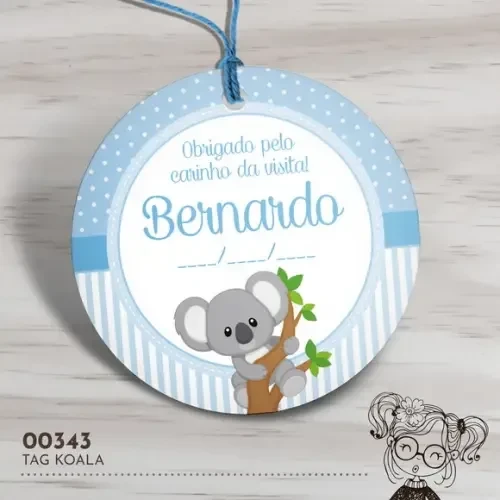 Tag Redonda Koala - 00343
