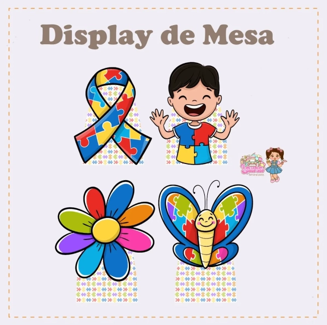 Kit Festa Só Um Bolinho AUTISMO - Decoração de Festa