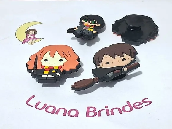 Pins de Crocs Harry Potter Emborrachado Pacote com 6 Unidade