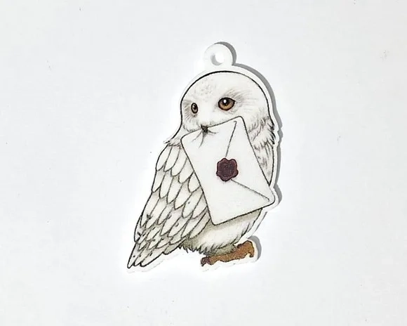 Pingente Coruja Edwiges Harry Potter Pct C/5 Peças