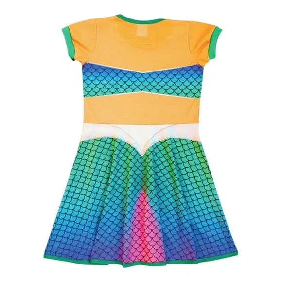 Vestido Infantil Sereia