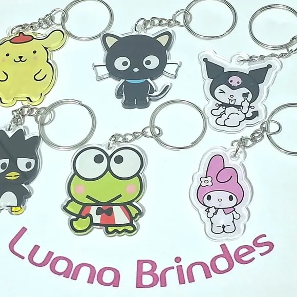 Chaveiro Hello Kitty de Acrílico Impresso 30 Unidades