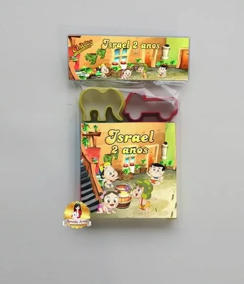 Massinha na Lapela com Forminhas Turma do Chaves