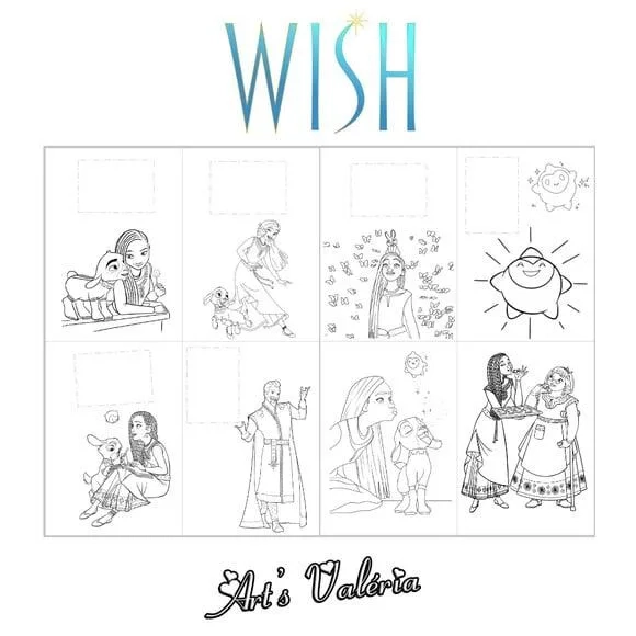 Álbum de Figurinhas Wish: o Poder dos Desejos com Giz
