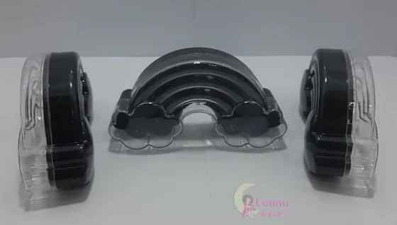 Baleiro Arco Íris Preto de acrílico - pct c/5 unidades