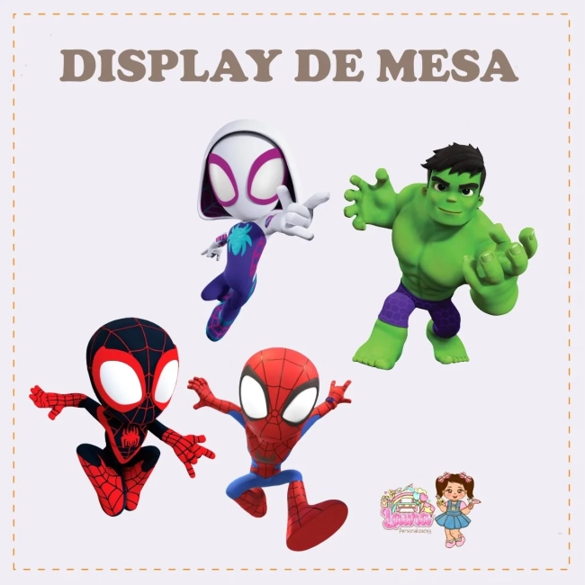 Kit Festa Só Um Bolinho SPIDEY E SEUS AMIGOS ESPETACULARES - Decoração de Festa