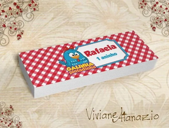 Rótulo Potinho Galinha Pintadinha 00085
