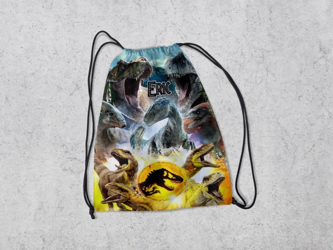 Mochilinha Personalizada para lembrancinhas Dinossuaros