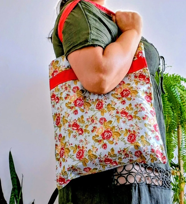 Bolsa de Tecido - Rosas