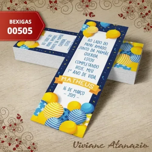 Marcador de Livro Bexigas - 00505