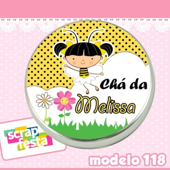 Lembrancinhas de Chá de Bebê Latinhas