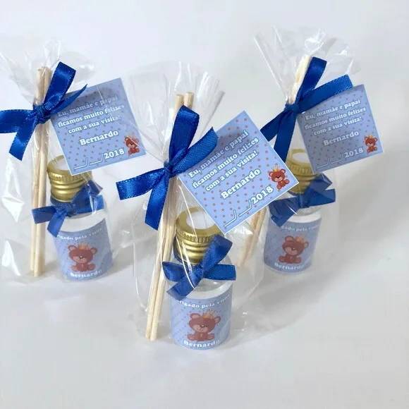 Lembrancinha Nascimento Aromatizador Ursinho Rei