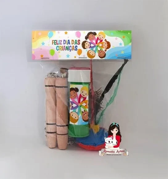 Kit Lembrancinha com Bolha de Sabão Dia das Crianças 2025