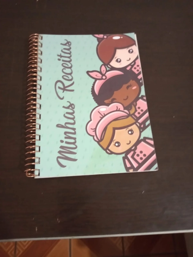 Caderno de receita personalizado