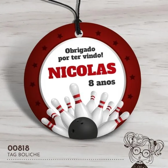 Tag Redonda Boliche - 00818