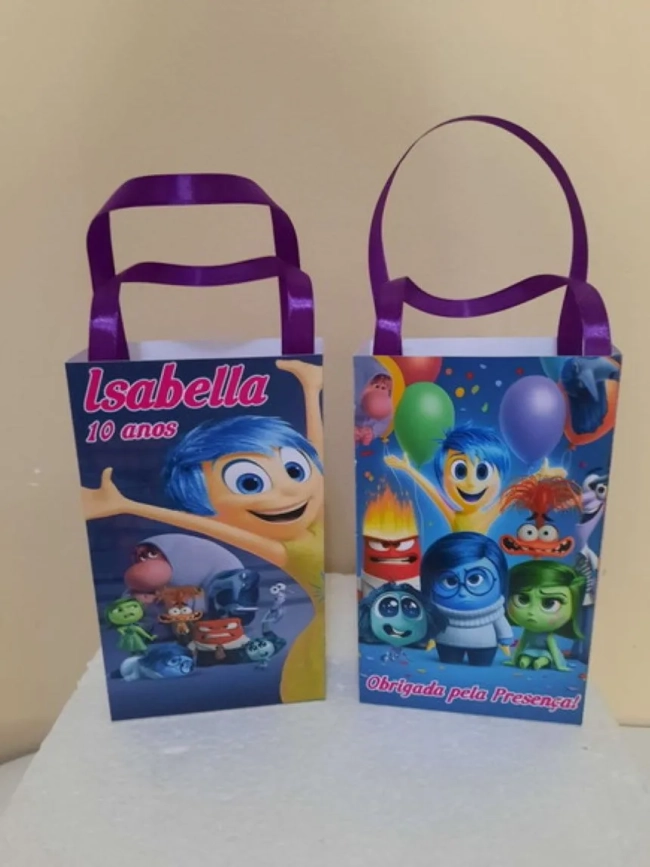Sacolinhas Personalizadas Divertidamente para Lembrancinhas