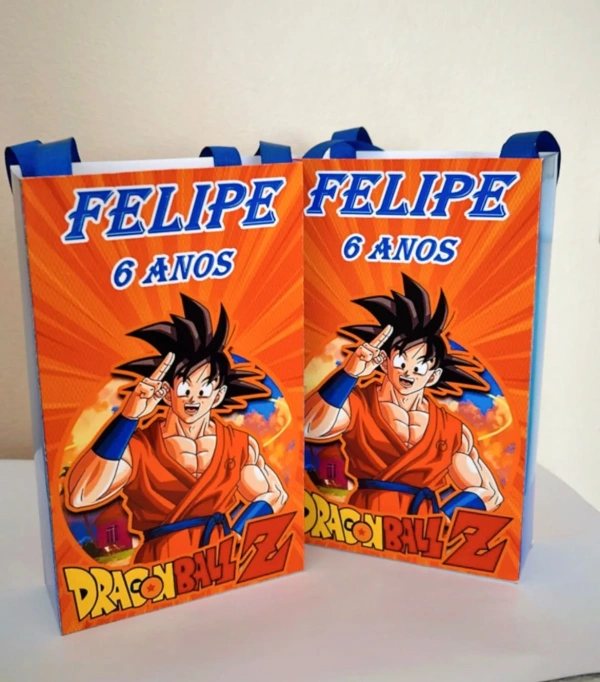 Sacolinhas Personalizada Dragon Ball Z Lembrancinhas Para Aniversário