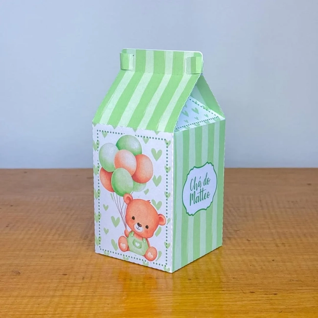 PEGUE E MONTE - Kit Festa URSINHO VERDE - Decoração de Festa | Lembrancinhas | Aniversário | Personalizados