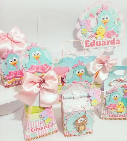 Kit 60 Lembrancinhas Galinha Pintadinha