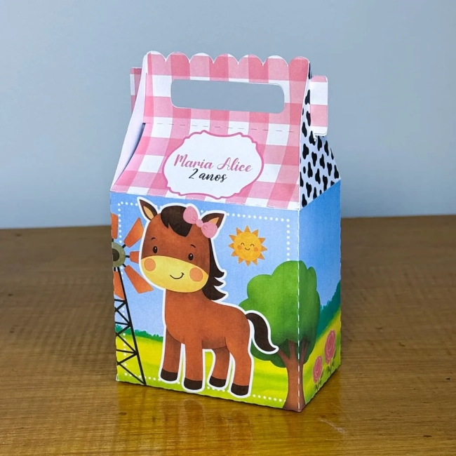 PEGUE E MONTE - Kit Festa FAZENDINHA MENINA - Decoração de Festa | Lembrancinhas | Aniversário | Personalizados