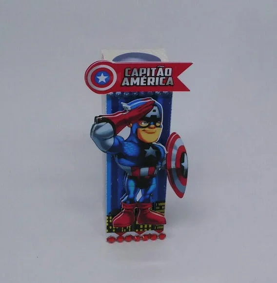 Kit 30 Lembrancinhas Capitão América