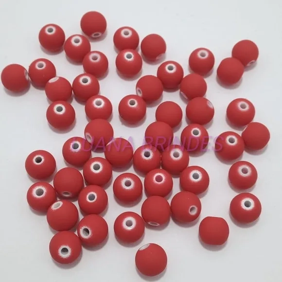 Bolinha Emborrachada Vermelha 10mm Pct 100 Unidades