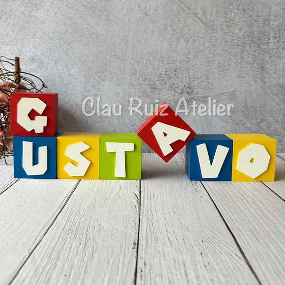 Super Mário Bros Cubos 6x6cm Decoração de Festa Infantil