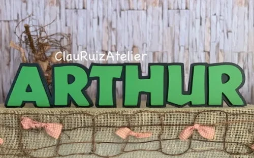 Jurassic Park - Letras de mdf -nomes