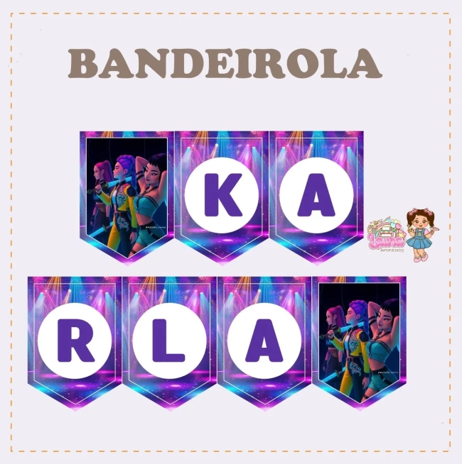 Kit Festa Só Um Bolinho K POP - Decoração de Festa