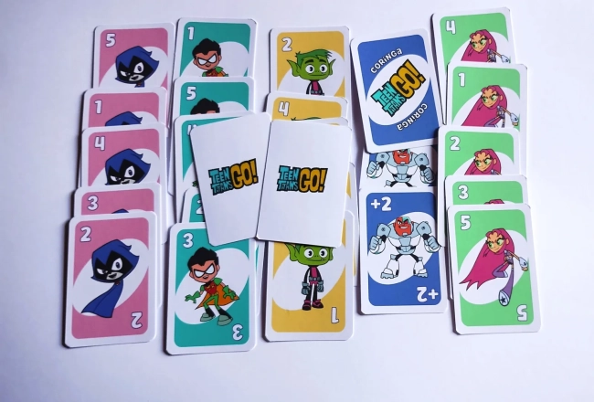 Jovens Titãs Jogo de Cartas Uno Lembrancinha de Aniversário