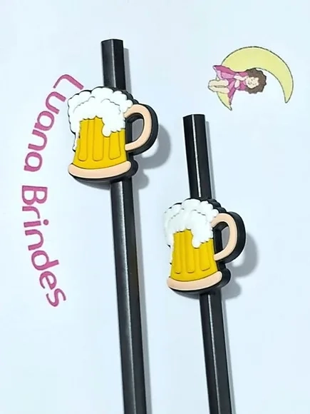 Lápis C/ponteira Copo de Chopp Emborrachado 6 Unidades