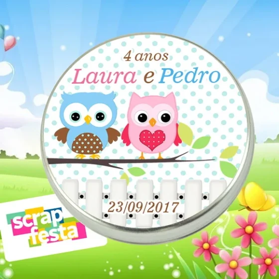 Latinhas Personalizadas Jardim Encantado