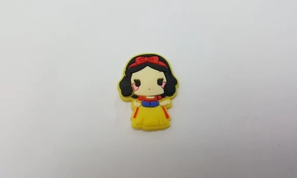 Aplique Branca de Neve Emborrachado de 3,3cm Pct 6 Unidades