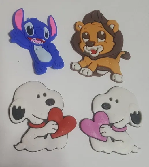 Apliques de Animais Variado Emborrachado - Pcts C/10 Unds