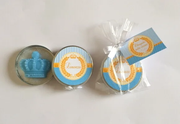 Lembrancinha Latinhas Mint to be Príncipe Azul
