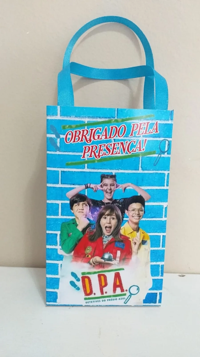 Sacolinhas Personalizadas Detetive do Prédio Azul para Lembrancinhas