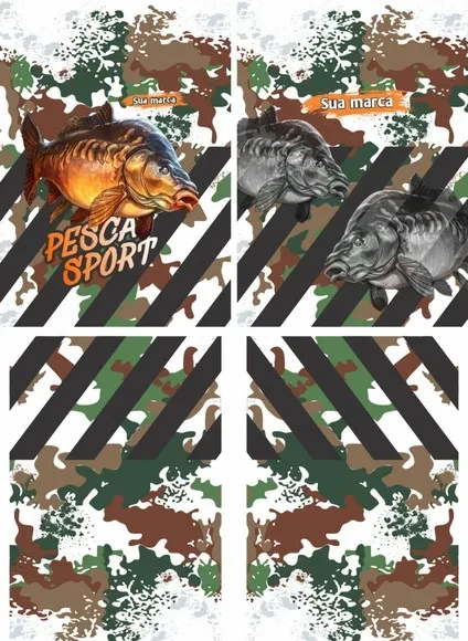 Arte Estampa Camisa Pesca-mod-0232
