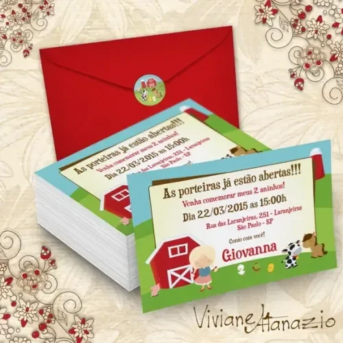 Convite Fazendinha - 00194