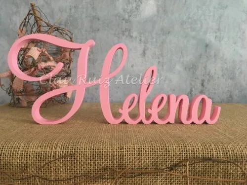 Letras de mdf -nomes - Letras Cursivas