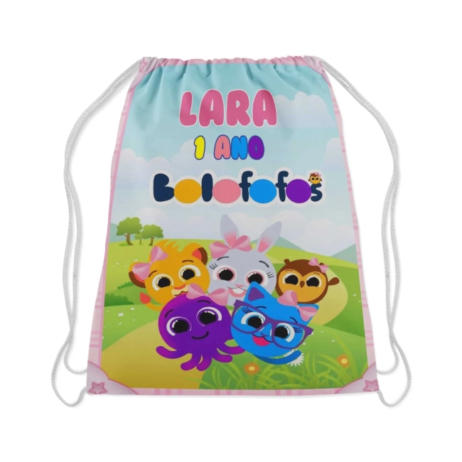 Mochilinha Personalizada  para lembrancinhas Bolofofos