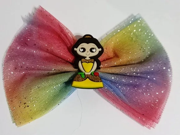 Lacinho com Aplique Princesa - 3 Unidades