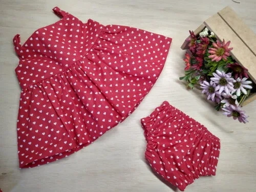 Vestido para Boneca + Calcinha