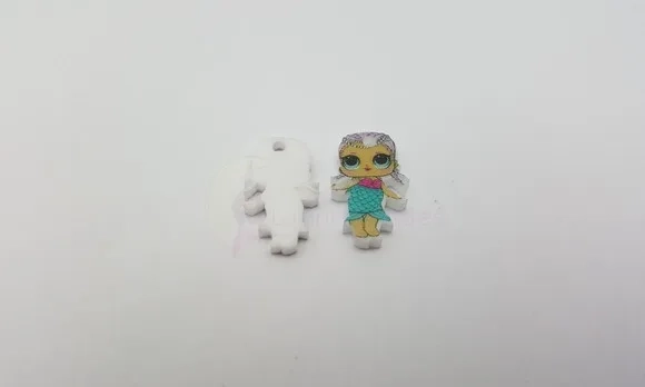 Pingente LOL Merbaby em Acrílico UV de 1,9cm